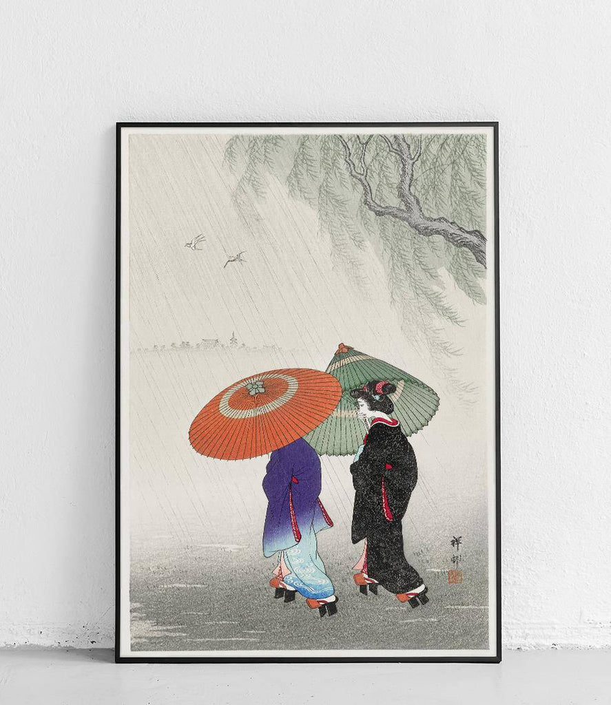 Two Women in the Rain - poster
